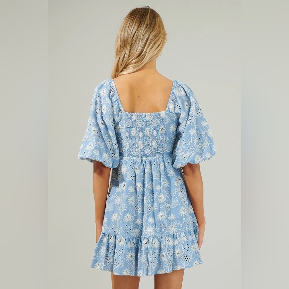 NWT Moonflower Eyelet Evy Sweetheart Mini Dress Curve - Picture 4 of 11